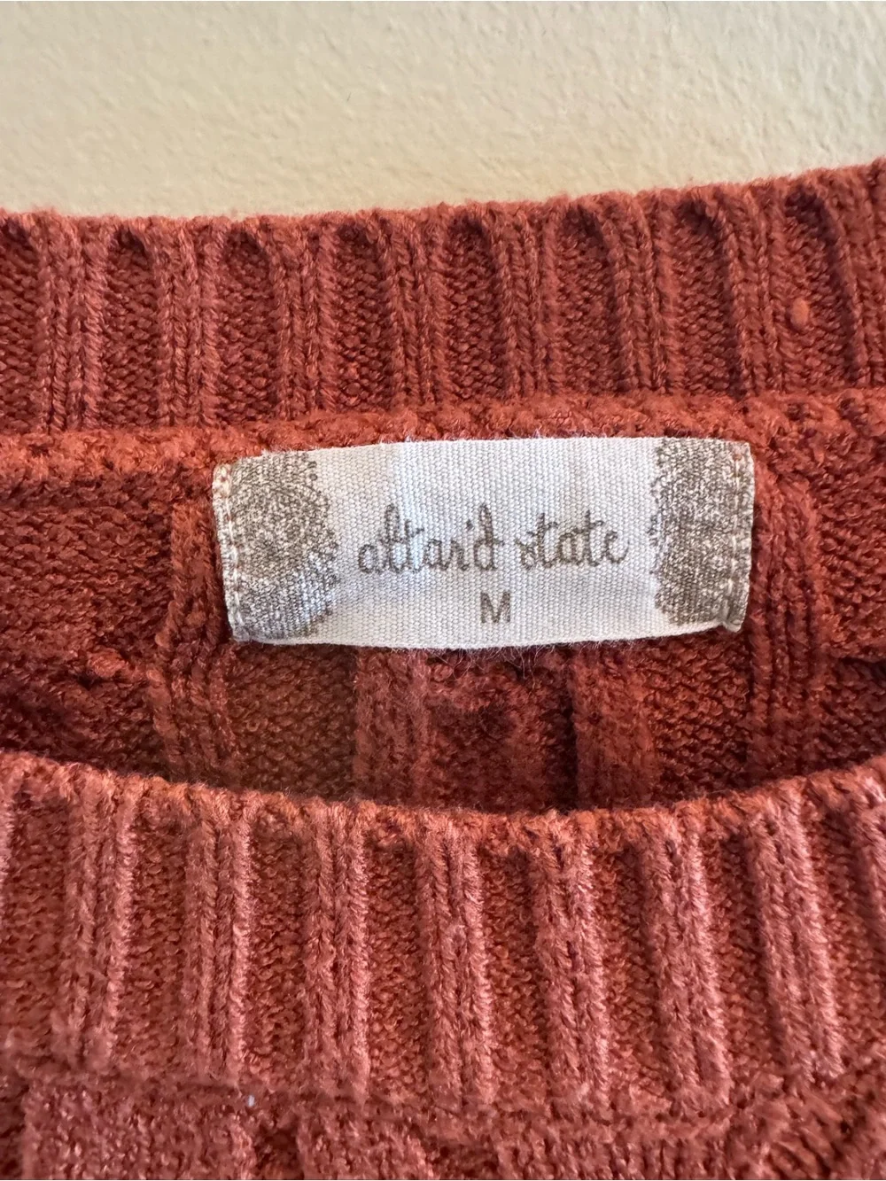 Altar'd State Cable-Knit Cropped Sweater